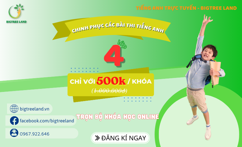 CHINH PHỤC CÁC BÀI THI TIẾNG ANH LỚP 4
