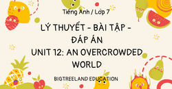 TIẾNG ANH LỚP 7 - UNIT 12: AN OVERCROWDED WORLD - LÝ THUYẾT - BÀI TẬP - ĐÁP ÁN