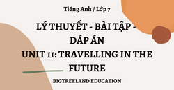 TIẾNG ANH LỚP 7 - UNIT 11: TRAVELLING IN THE FUTURE - LÝ THUYẾT - BÀI TẬP - ĐÁP ÁN